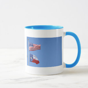 Amerikanische Flagge kennzeichnet Tasse
