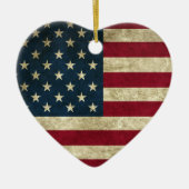 Amerikanische Flagge Keramik Ornament (Vorne)