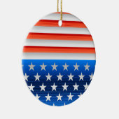 Amerikanische Flagge Keramik Ornament (Rechts)