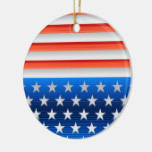 Amerikanische Flagge Keramik Ornament (Links)