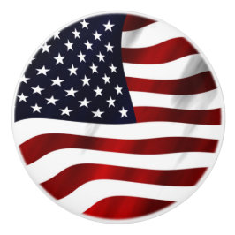 Amerikanische Flagge Keramikknauf