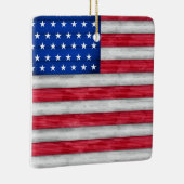 Amerikanische Flagge Keramikornament (Rechts)