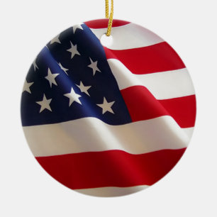 Amerikanische Flagge Keramikornament
