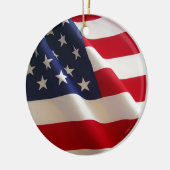 Amerikanische Flagge Keramikornament (Links)