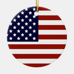 Amerikanische Flagge Keramikornament