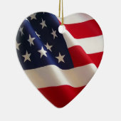 Amerikanische Flagge Keramikornament (Rechts)