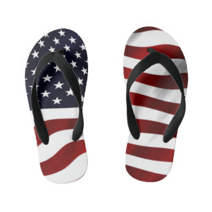 Amerikanische Flagge Kinderbadesandalen