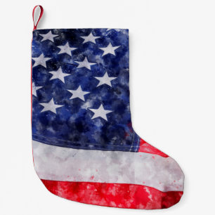 Amerikanische Flagge Kleiner Weihnachtsstrumpf