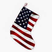 Amerikanische Flagge Kleiner Weihnachtsstrumpf (Vorderansicht (hängend))