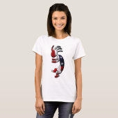 Amerikanische Flagge Kokopelli T-Shirt (Vorne ganz)