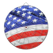 Amerikanische Flagge, können Sie Text- und Dartscheibe (vorne)