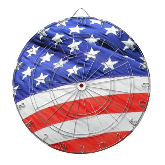 Amerikanische Flagge, können Sie Text- und Dartscheibe (vorne)