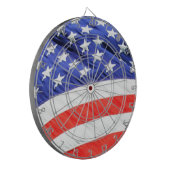 Amerikanische Flagge, können Sie Text- und Dartscheibe (Vorderseite Links)