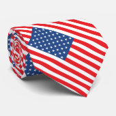 Amerikanische Flagge Krawatte (Gerollt)