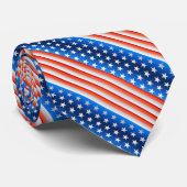 Amerikanische Flagge Krawatte (Gerollt)