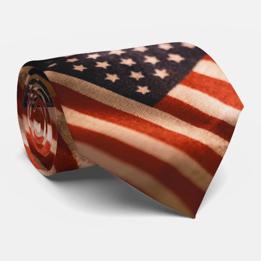 Amerikanische Flagge Krawatte (Gerollt)