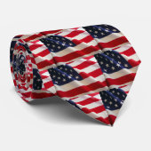Amerikanische Flagge Krawatte (Gerollt)