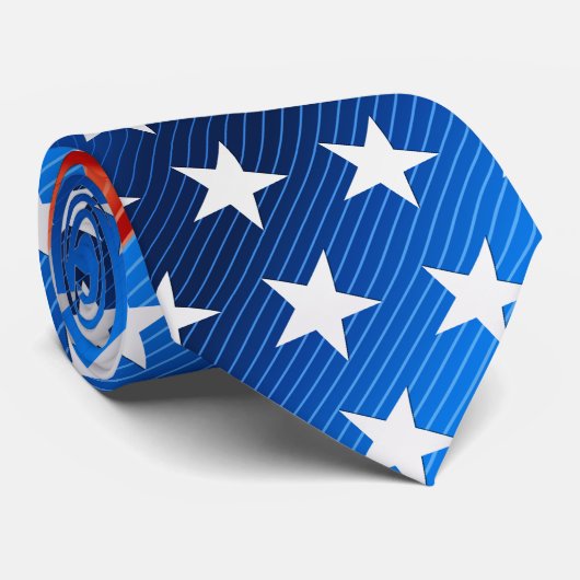 Amerikanische Flagge Krawatte (Gerollt)