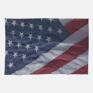 Amerikanische Flagge. Küchentuch