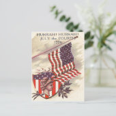 Amerikanische Flagge Lady Liberty Shield Postkarte (Stehend Vorderseite)