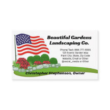 Amerikanische Flagge Landschaft Rasenpflege Patrio