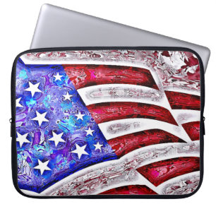 AMERIKANISCHE FLAGGE Laptop-Hülse Laptopschutzhülle