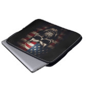 Amerikanische Flagge Laptopschutzhülle (Vorne Knopf)