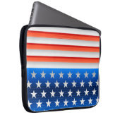 Amerikanische Flagge Laptopschutzhülle (Vorne Rechts)