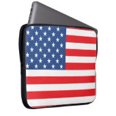 Amerikanische Flagge Laptopschutzhülle (Vorne Rechts)