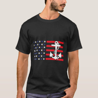 Amerikanische Flagge Ld Adler Patriotischer Adler T-Shirt