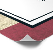 Amerikanische Flagge Lebensfeier Foto Beerdigung Poster (Ecke)