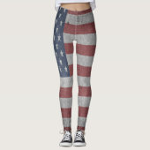 Amerikanische Flagge Leggings (Vorderseite)