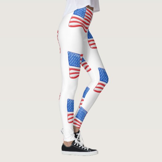 Amerikanische Flagge Leggings (Rechts)
