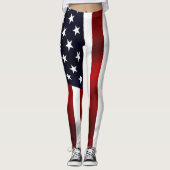 Amerikanische Flagge Leggings (Vorderseite)