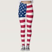Amerikanische Flagge Leggings (Vorderseite)