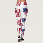 Amerikanische Flagge Leggings (Rückseite)