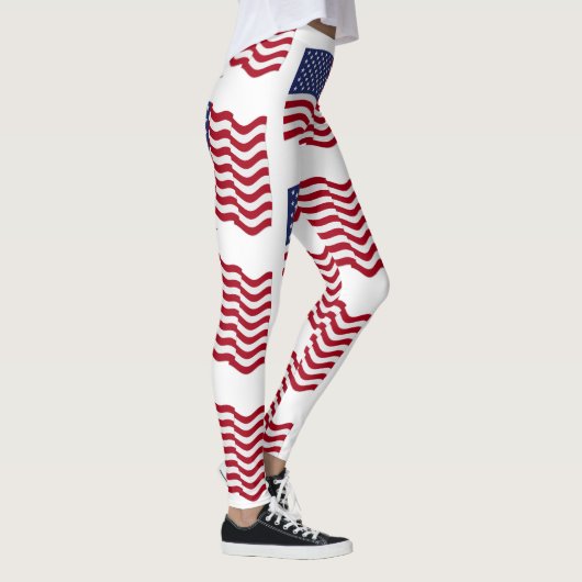 Amerikanische Flagge Leggings (Rechts)