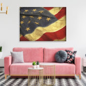 Amerikanische Flagge Leinwanddruck (Insitu (Wohnzimmer))