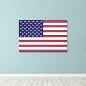 Amerikanische Flagge Leinwanddruck (Insitu (Holzboden))