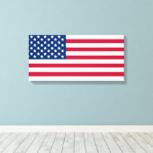 Amerikanische Flagge Leinwanddruck (Insitu (Holzboden))