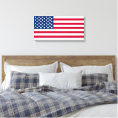 Amerikanische Flagge Leinwanddruck (Insitu (Schlafzimmer))