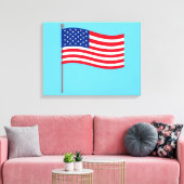 amerikanische Flagge Leinwanddruck (Insitu (Wohnzimmer))