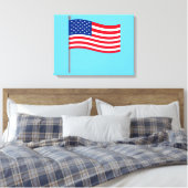 amerikanische Flagge Leinwanddruck (Insitu (Schlafzimmer))