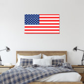 Amerikanische Flagge Leinwanddruck (Insitu (Schlafzimmer))