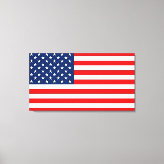 Amerikanische Flagge Leinwanddruck (Vorderseite)
