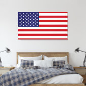 Amerikanische Flagge Leinwanddruck (Insitu (Schlafzimmer))