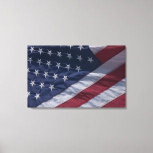 Amerikanische Flagge. Leinwanddruck