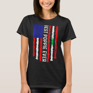 Amerikanische Flagge Libanon Flag Beste Poppe-Ever T-Shirt