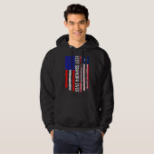 Amerikanische Flagge Liberia Flag Beste Opa je Fam Hoodie (Vorne ganz)