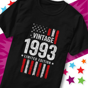 Amerikanische Flagge Limitierte Edition Sterne Vin T-Shirt